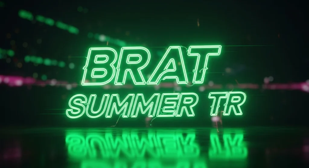 Brat Generator Türkçe Neon yeşil Charli XCX estetiğiyle metin görselleri oluşturun! Ücretsiz, mobil uyumlu; metin girin, temafont seçin, indirin. Sloganlar, meme'ler için ideal Brat summer TR. Viral olun!