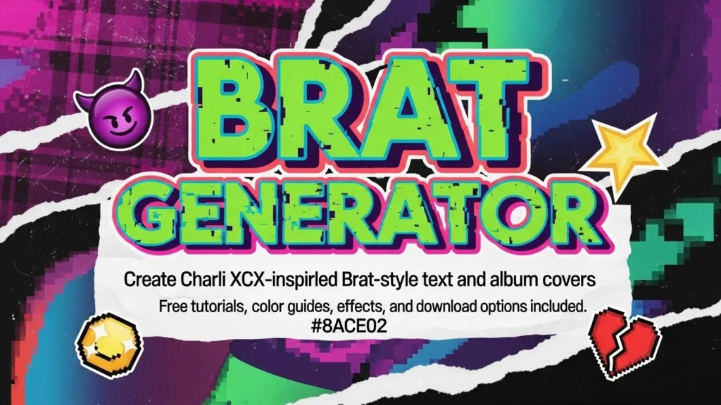 How to Use Brat Generator Create Personalized Brat-Style Images